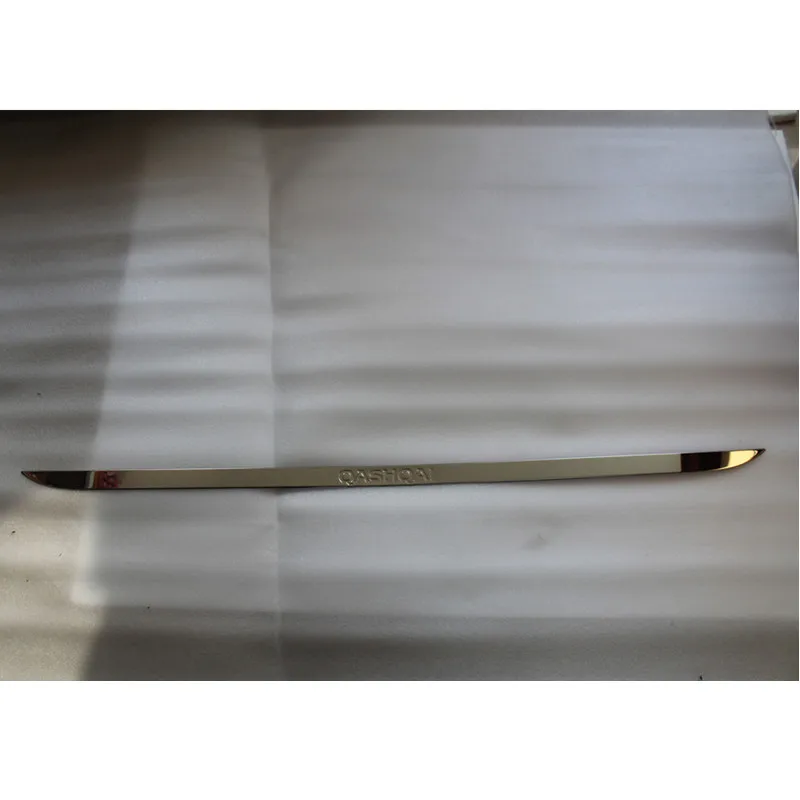 Серебристый High-quality stainless steel Rear Trunk Door Handle Cover Tail Gate Trim Bezel Molding Styling for Nissan QASHQAI - Цвет: Серебристый