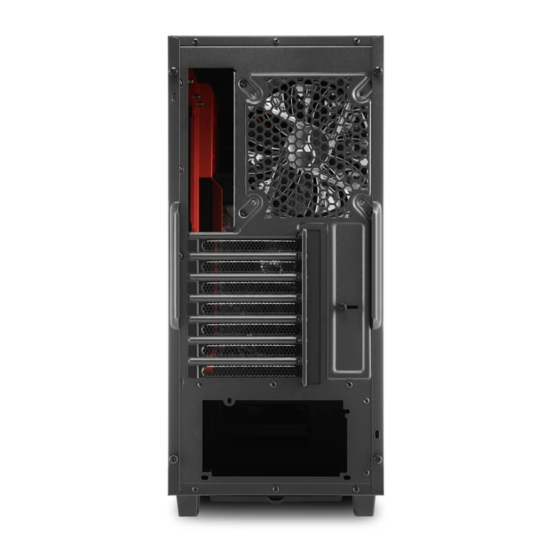 Корпус Sharkoon DG7000-G red ATX, mATX, Mini-ITX, Midi-Tower, 2xUSB 2.0, 2xUSB 3.0, Audio, 3x140mm fan, без БП, led blue, акрил