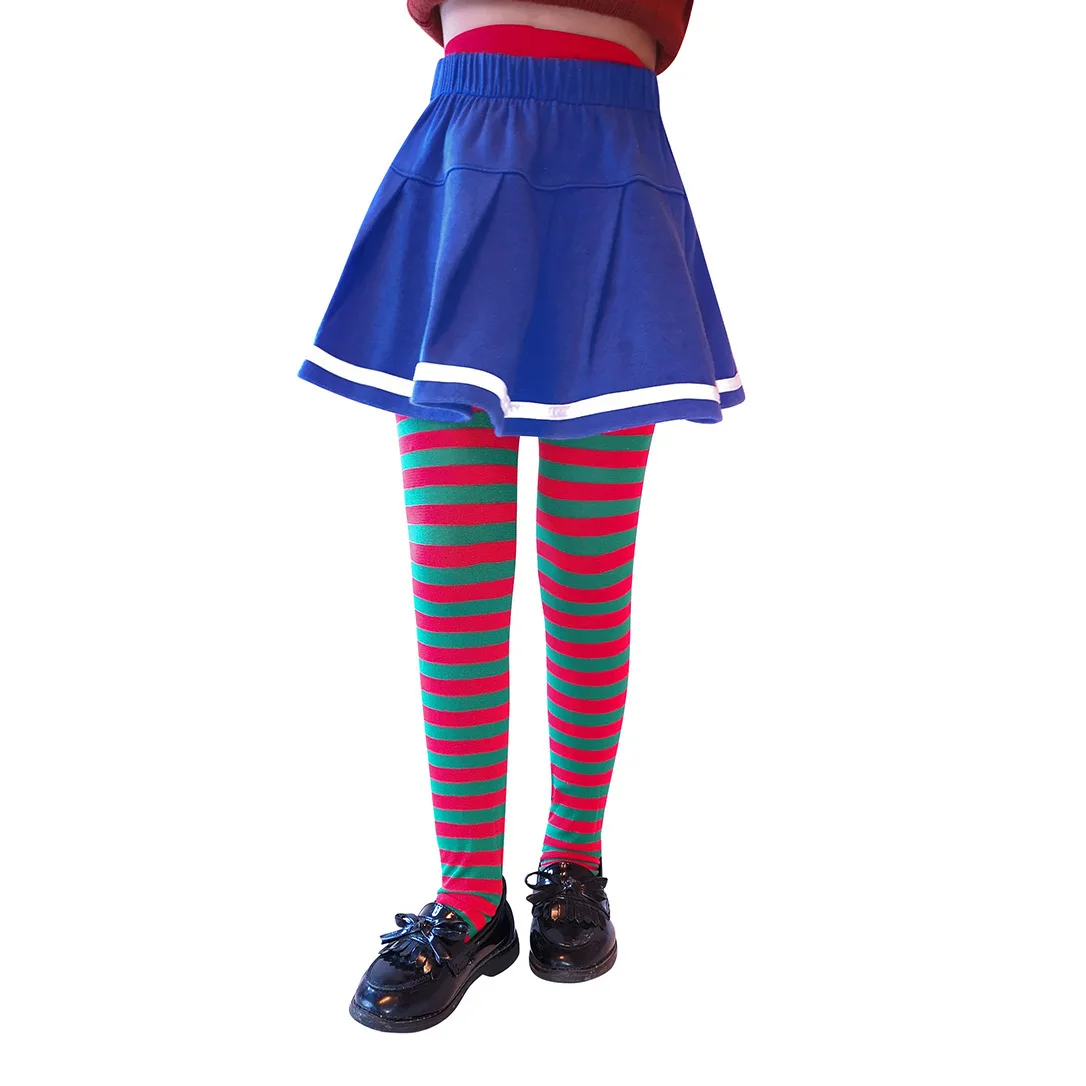 Halloween Girl Striped Pantyhose Party Costume Props