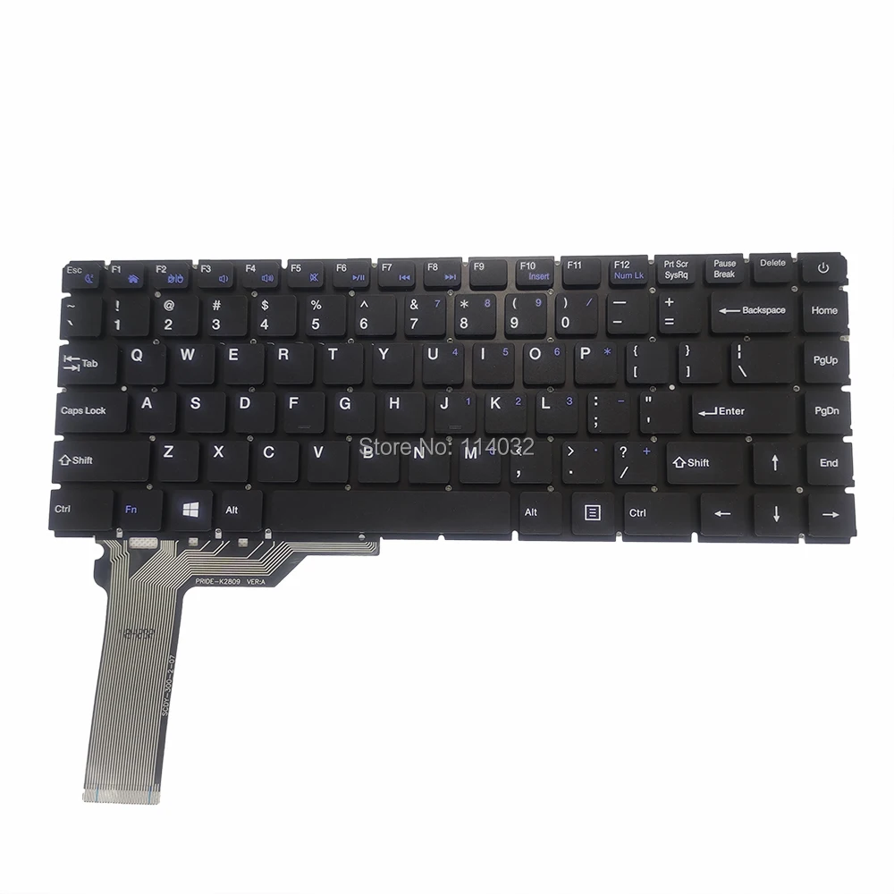 US RU Keyboard for Zeuslap Laptop PRIDE-K2809 SCDY-300-2-07