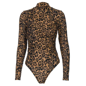 

NEW Summer Sexy Women Leopard Bodysuit High Cut Leotard Thong Clubwear Bodycon Jumpsuit Bodys Romper Tops Overalls For Women