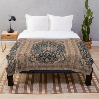 

Antique Persian rug Throw Blanket Soft Sherpa Blanket Bed Sheet Single Knee Blanket Office Nap Blanket