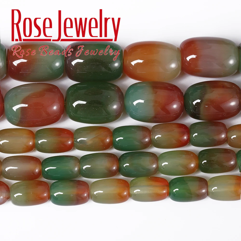 Бусины из натурального камня бусины в форме цилиндра павлина и агата полуготовые