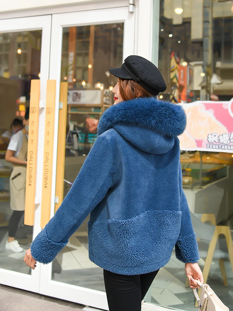 Simplee повседневное с капюшоном для женщин шерсть элегантные плюшевые пуговицы Карманы Осень Зима теплые пальто уличная женская верхняя одежда