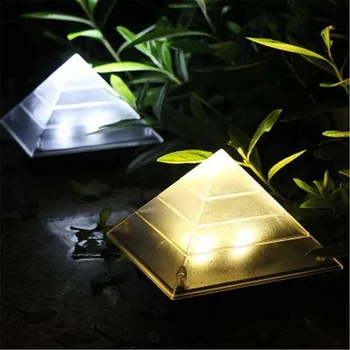 

High Brightness Lawn Lamps Solar Light Pyramid LED Solar Light Garden Courtyard Outdoor Under Ground Buried Lawn Path Lamp DECOR