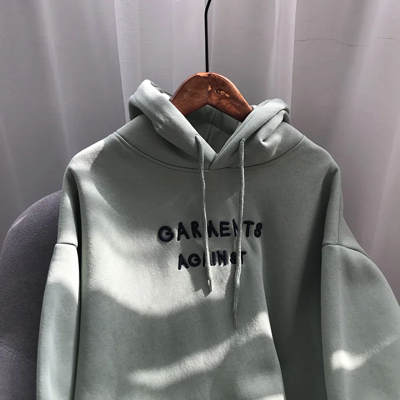 Женские толстовки из флиса с вышитой надписью Sudadera Mujer Kpop, женские толстовки на осень и зиму, свободные худи Harajuku, корейские повседневные худи