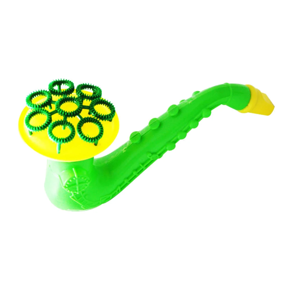 Saxophone Shape Children Kids Outdoors Bubble Maker Blower Machine Blowing Toy