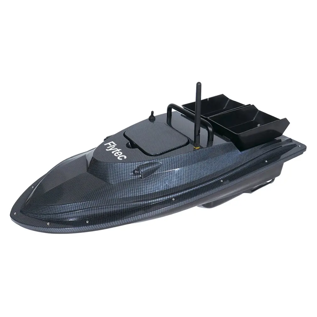 Flytec V007 р/у лодки рыбацкие матрацы фиксированная скорость круиз Yaw коррекция корабль сильный ветер сопротивление Светодиодный прожектор Открытый игрушки - Цвет: Black