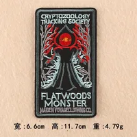 Shop Online for High-Quality Fashion Cool Round Letter Rectangle Badge Patch Stickers - Clothing Accessories, Embroidery Cloth Stickers - Image 2