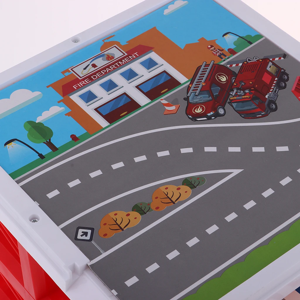 Мини-парковочный ящик для хранения автомобилей игрушечный автомобиль гаражи красный