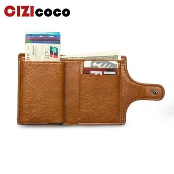 

Cizicoco 2020 RFID Card Wallet Mini Wallet Anti-theft Card Holder Fashion Ladies Card Case Smart Slim Money Bag Wholesale Wallet
