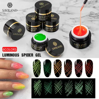 

6ml Nail Luminous Spider Gel Web Painting Creative Nail Art Gel Wire Drawing Elasticity Point Line Soak Off Gel Spider Varnish