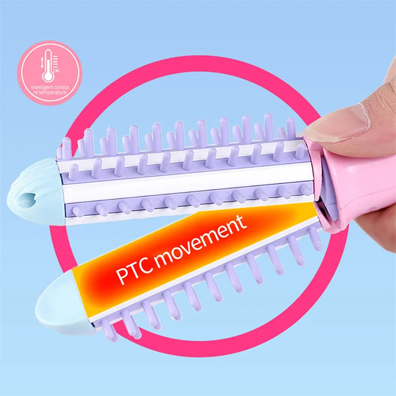 Mini Hair Curler & Straightener 2 in 1 Hair Wave Curling Iron Professional Straighteners Fashion Styling Tools