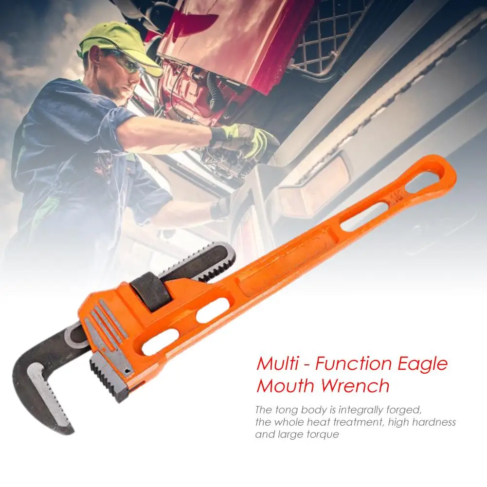 

14 Inch New European Pipe Wrench Wholesale Multi - Function Eagle Mouth Wrench Alloy Steel Multi - Purpose Universal Wrench