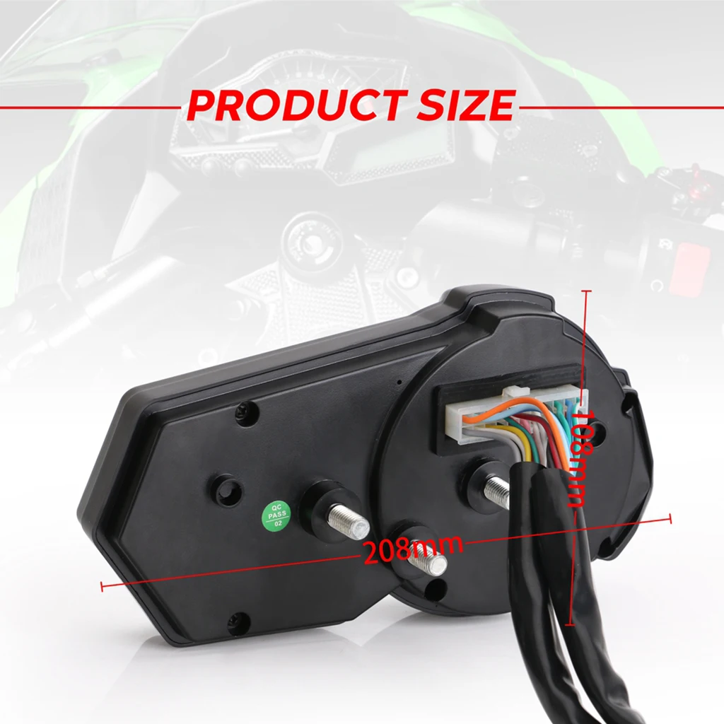 Universal LCD Motorcycle Speedometer Odometer  Fuel Gauge DIY 