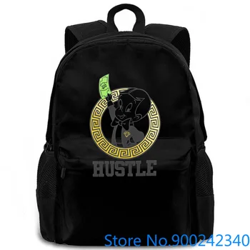 

RICHIE RICH MONEY HUSTLE MENS WHITE COMIC CARTOON RETRO women men backpack laptop travel school adult student