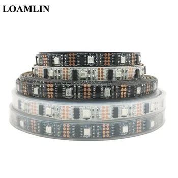 

WS2801 Intelligent Led Strip SMD5050 5V 32Led/m Individually Addressable Tape Full Dream Color Light IP30 IP65 IP67