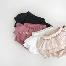 Chen/Одежда для младенцев и детей постарше штаны с оборками для маленьких девочек, шорты г. Летние новые стильные детские шорты для девочек