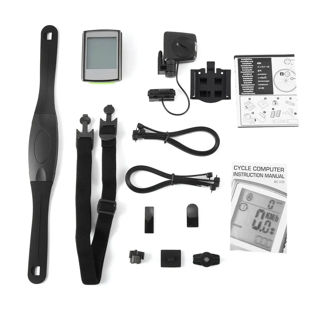 

Waterproof Wireless Cycling Cycle Bicycle Bike Computer With Heart Rate Monitor Speedometer Odometer and Calorie Counter