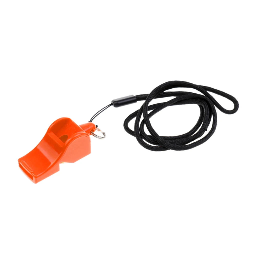 2 Pieces  Whistle With Lanyard For Emergency Survival Marine Safety