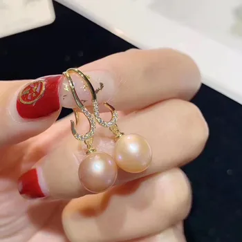 

925 Sterling Silver Plating Earrings Pearl Earrings Accessories Findings Earrings Jewelry Parts Fittings Mountings DIY Girl Gift