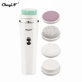 

CkeyiN 5 in 1 Portable Electric Rotating Facial Cleansing Brush 360℃ Rotating Dead Skin Exfoliating Pore Deep Cleaning Brush