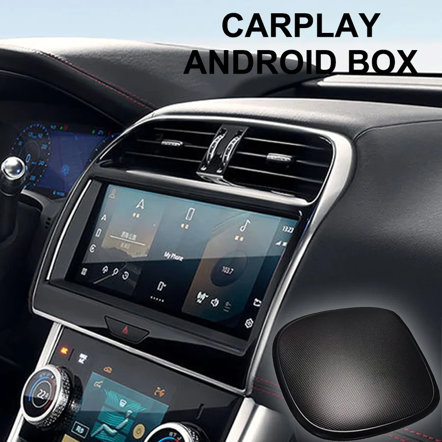

Автомобильная Беспроводная коробка Carplay для Jaguar XEL 2019 2021 Android Автомобильная голосовая навигация видеоплеер сенсорный экран для вождения автомобиля коробка Wisdom