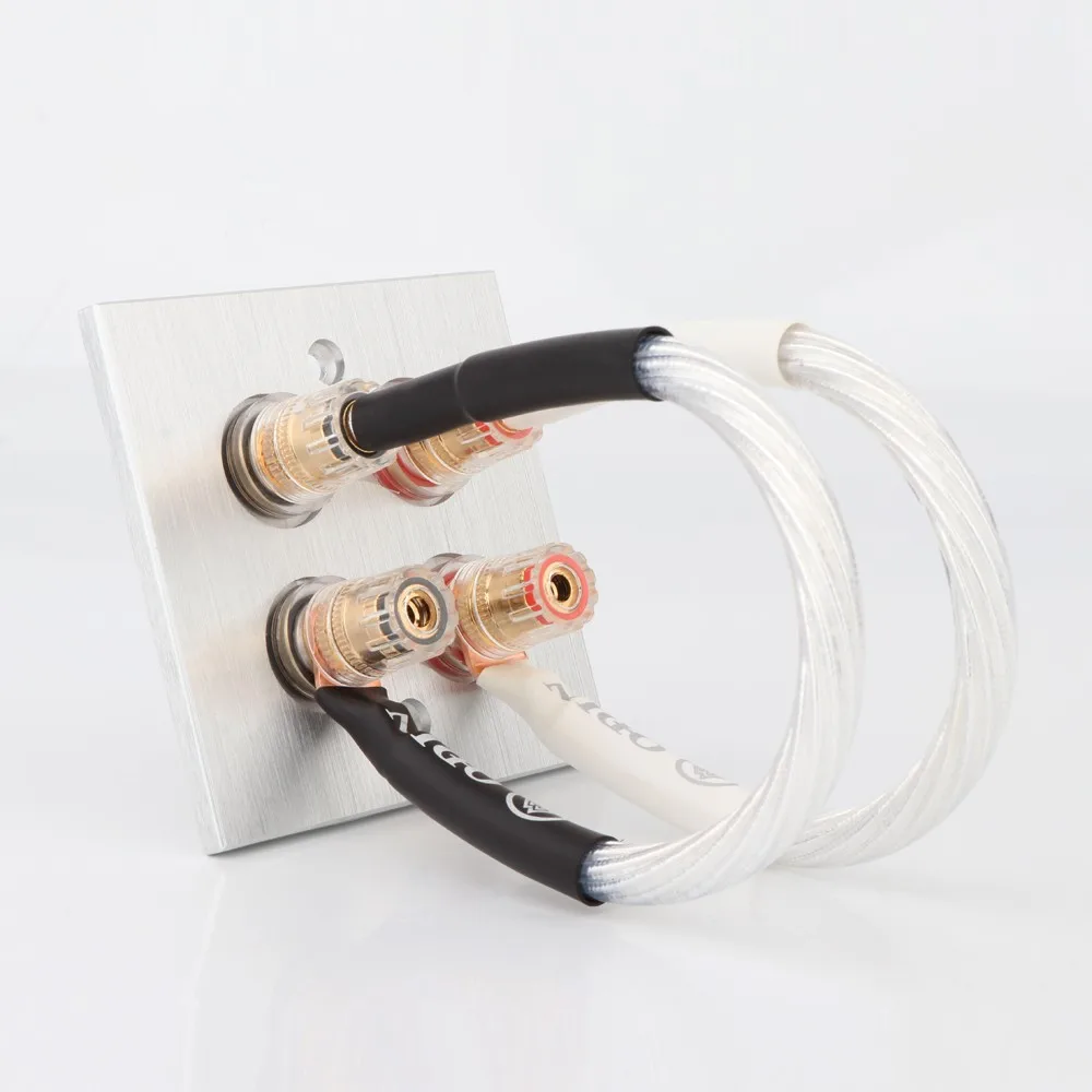 Nordost Odin Hifi Sterling Silver Jumper Cabo de Áudio Máquina de Linha Febre Cabo do Altifalante Cobre Puro Banana para y Cabo do Altifalante - Image 3