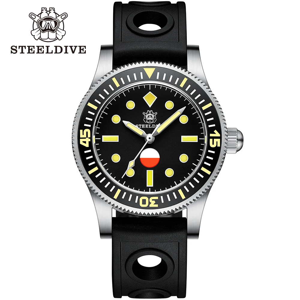 Steeldive SD1952T Japan NH35 Automatic Watches Ceramic Bezel Diving Wrist Watches Men