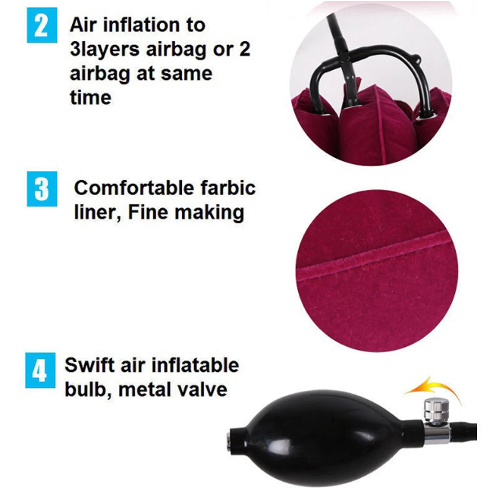 Cervical Traction Collar Medical PVC line Neck Massage Device Support Brace Posture Corrector Pain Relief neck care 5