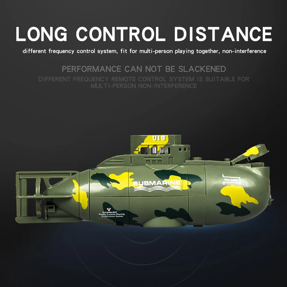 Электрический пульт дистанционного управления гоночный Мини RC Подводная лодка открытый детский подарок образование корабль игрушка скорость лодка моделирование модель Военная