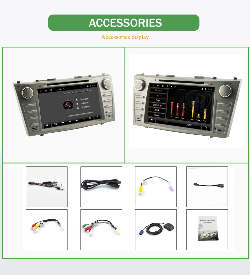 Clearance Bonroad 8" 2Din Android 8.1 Car DVD Video Radio GPS Navigation For Camry 2007-2011 Car multimedia playr Stereo Ram2G Rom16G 16 Clearance Bonroad 8" 2Din Android 8.1 Car DVD Video Radio GPS Navigation For Camry 2007-2011 Car multimedia playr Stereo Ram2G Rom16G 16