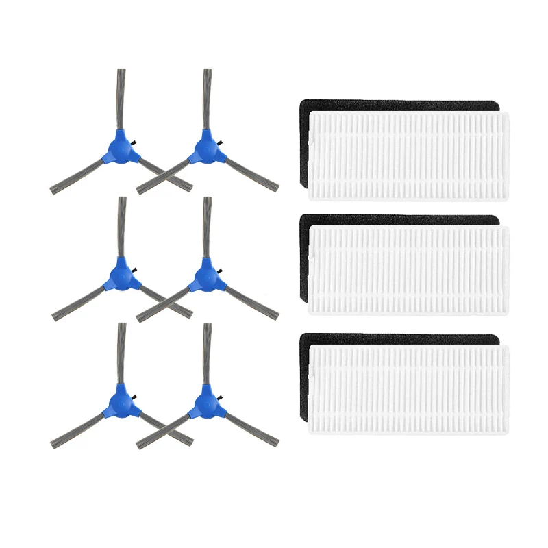 Пылезащитный hepa фильтр, боковая щетка для швабры сменный комплект для Cecotec Conga 1090 части пылесоса Швабра - Цвет: kit-1