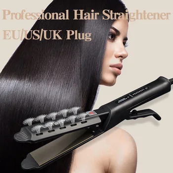 

Straight Hair Splint Wet And Dry Steam Splint Hairdressing Tool Pull Straight Hair Stick Multi-function Hair Straightener