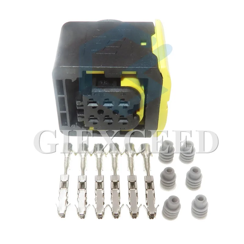 

6 Pin 1-1418469-1 1-1703820-1 Automotive Connector Waterproof Electrical Wire Sockets For Auto Truck