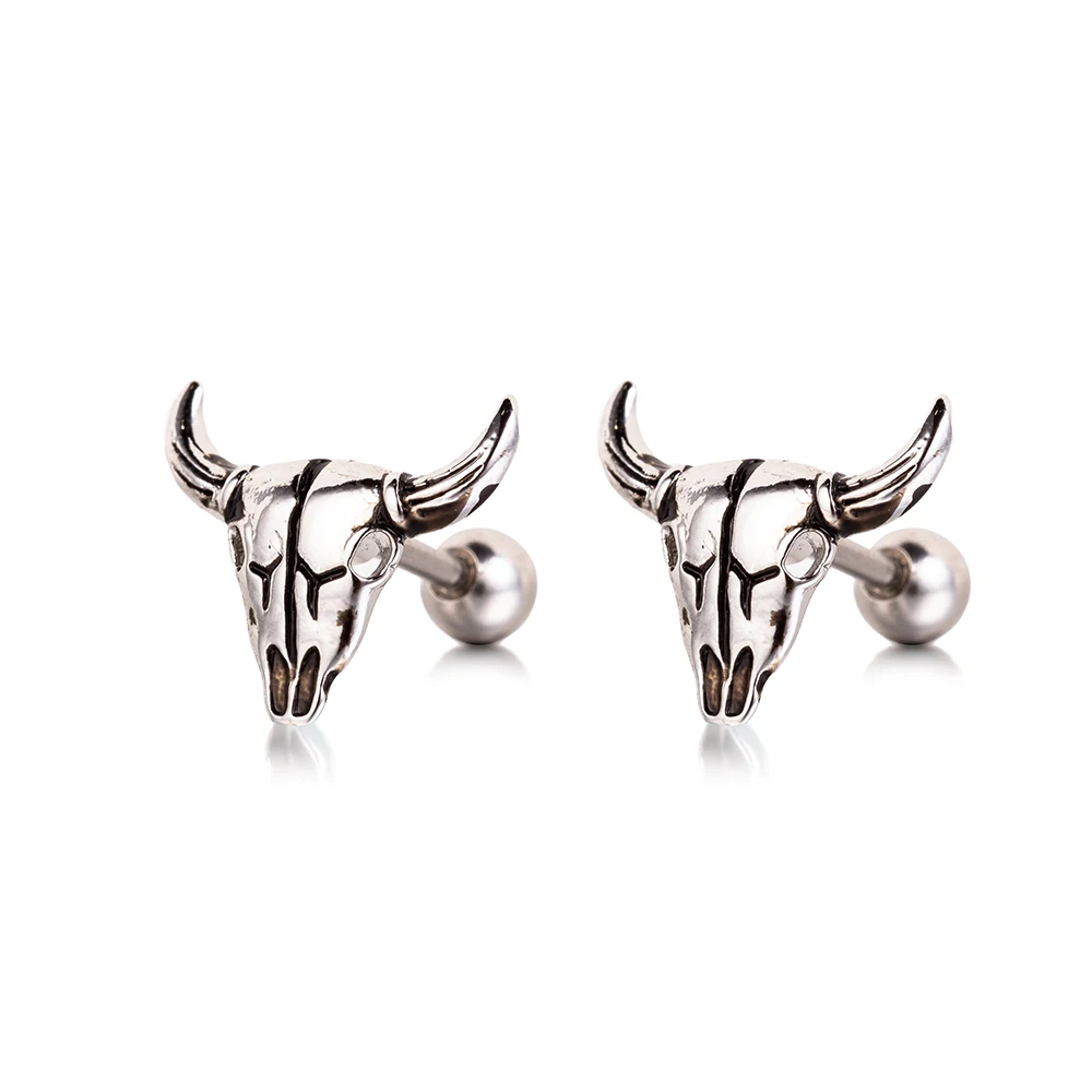 1 шт таурены серьги, Надеваемые На ушной хрящ шпильки Спиральные серьги пирсинг ювелирные изделия трагус медные серьги гвоздики