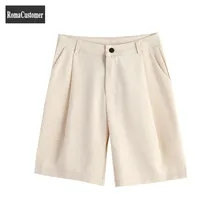 

Summer New Korean Casual Shorts Mens Loose Straight Fashion High Street Solid Knee Length Shorts Male Suits Shorts Classic