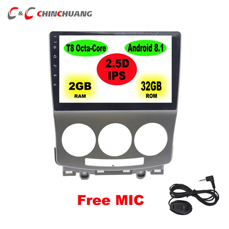 

2.5D IPS 9' Big Screen Octa Core Android 8.1 Car Radio Tape Recorder for Mazda 5 2005-2010 DVD Player GPS Navigation DVR 4G WiFi