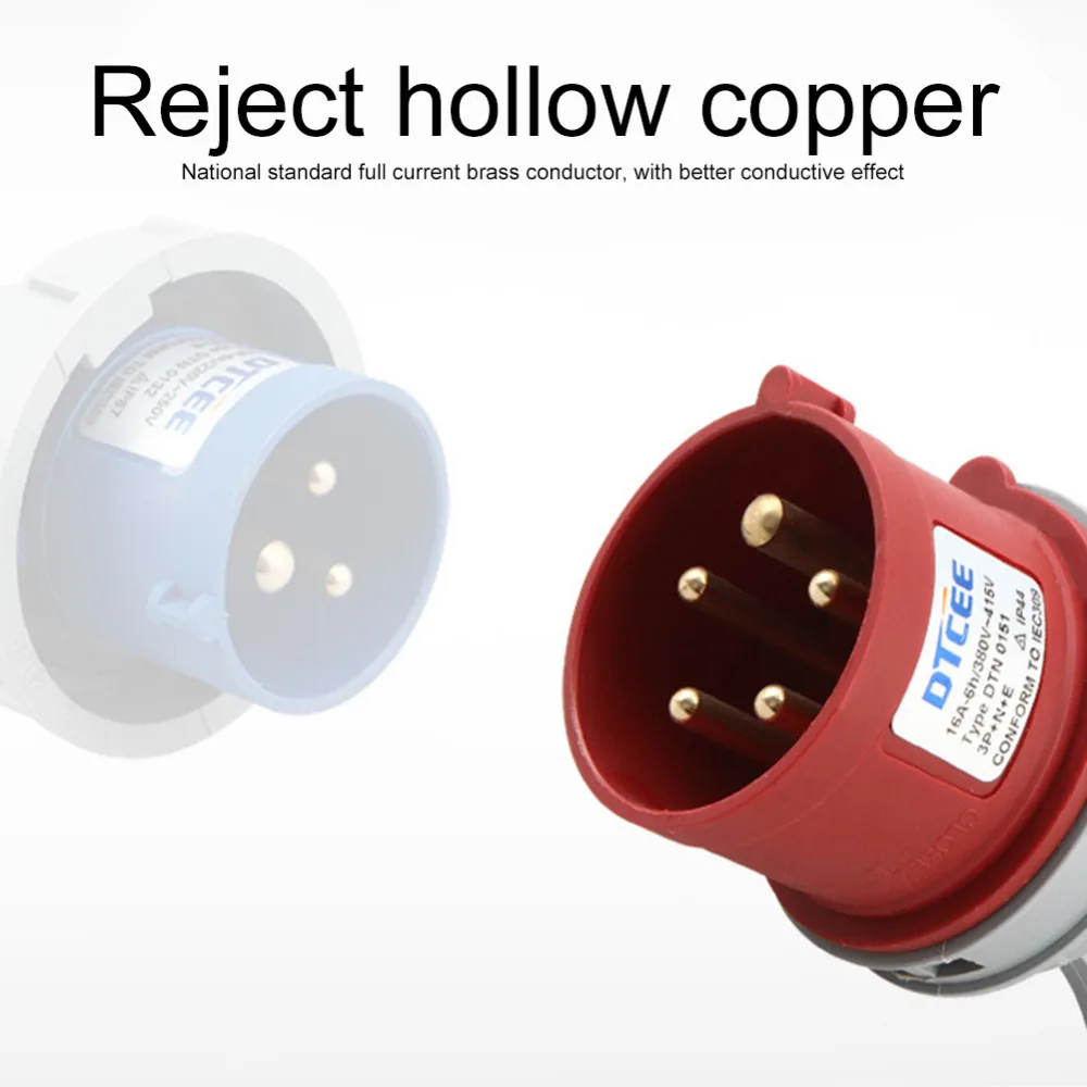3P+ N+ E муфта 32A 5 Pin промышленная розетка соединители Plug& Play мужской женский соединители прочный кабель Водонепроницаемый Acoplador