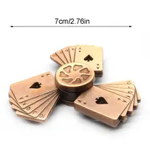 Poker Style Hand Spinner Zinc Alloy Bearing High Speed Spinning Game Relief Toy