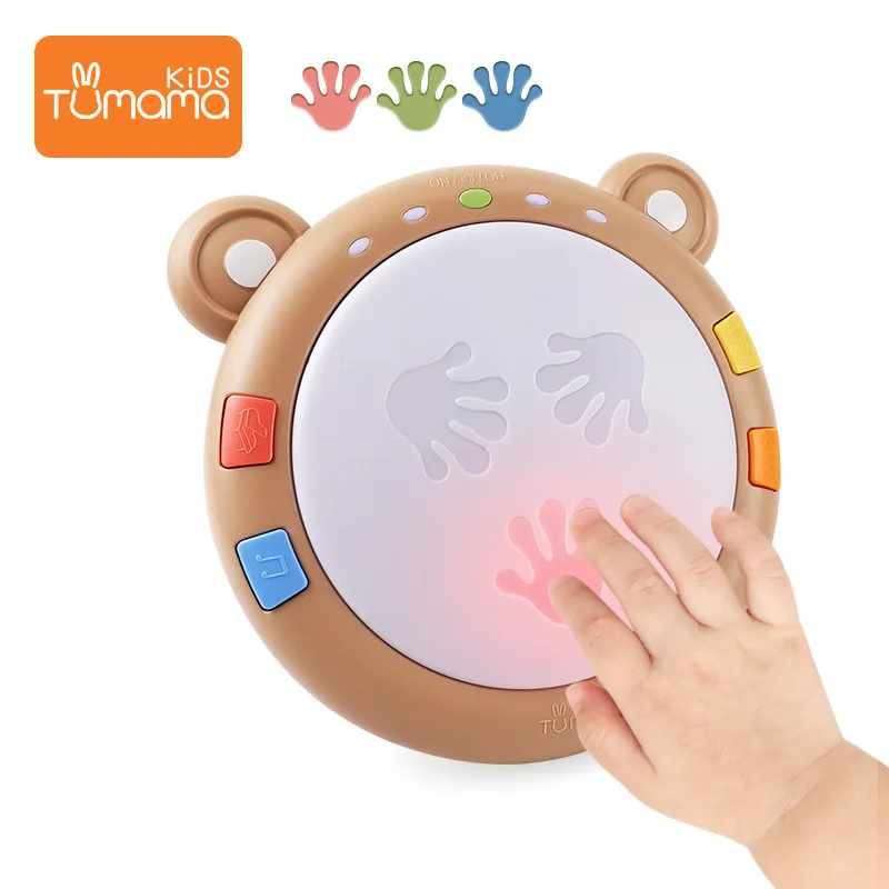 Preise Tumama baby Hand Klatschen Trommel Musik Spielzeug Frühe Pädagogische Baby Intelligenz Trommel Lernen Musical Spielzeug Geschenke Für Babys