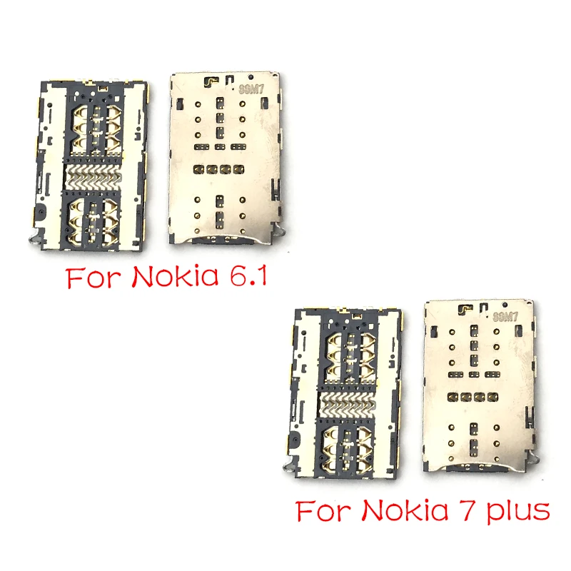 2 шт./лот sim-карты адаптер для MicroSD для Nokia 7 Plus/6,1 адаптер micro-SIM