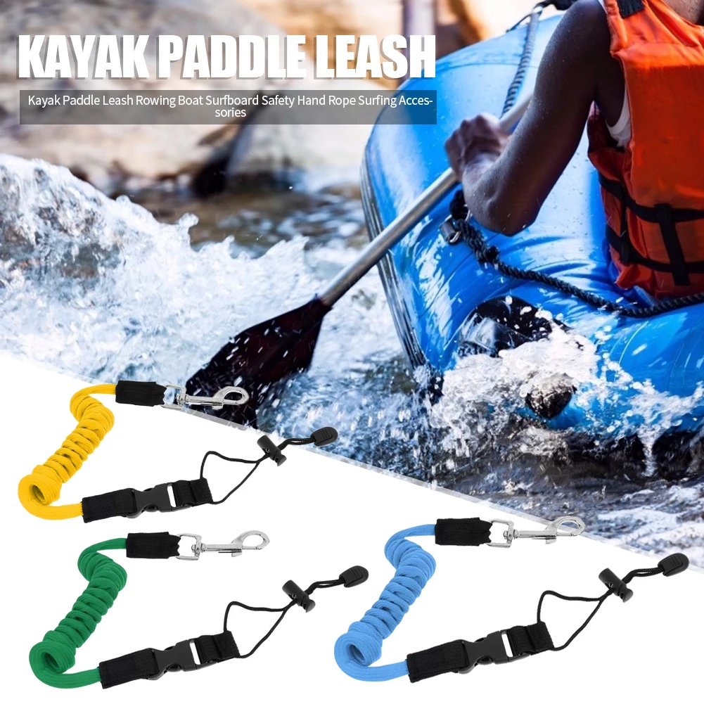 Elastic Paddle Leash Kayak Boat Canoe Safety Fishing Rod Rowing Boats