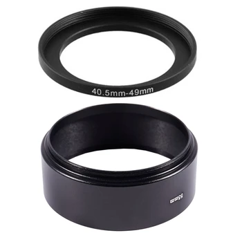 

2 Pcs camera Accessories: 1 Pcs 40.5mm-49mm Filter Step Up Ring Adapter & 1 Pcs Screw in Mount 55mm Camera Lens Hood