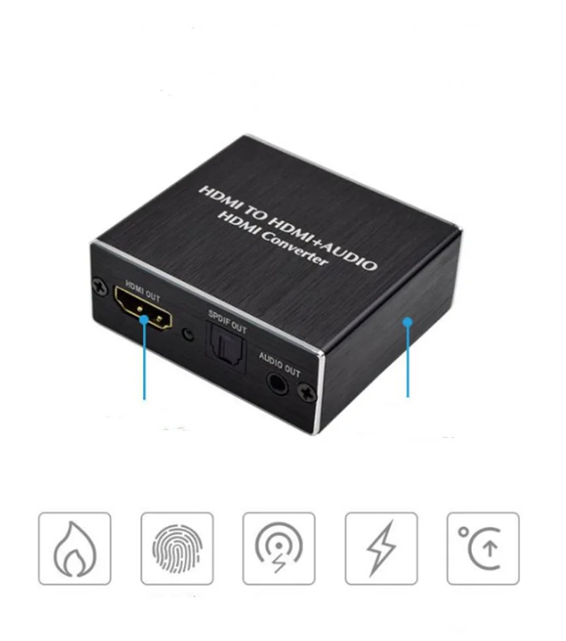 1080P Аудио преобразователь разветвитель HDMI к HDMI Оптический SPDIF+ TOSLINK