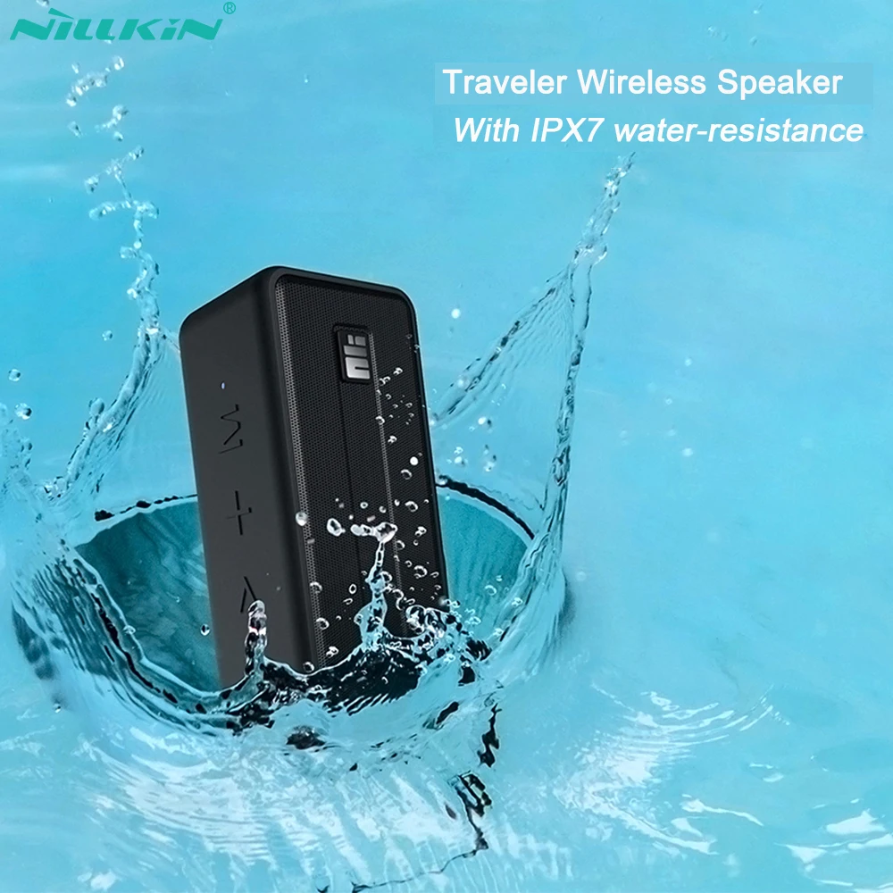 NILLKIN Bluetooth Speaker IPX7 Waterproof Portable Outdoor Speaker Bluetooth 5.0 Wireless Stereo Mu