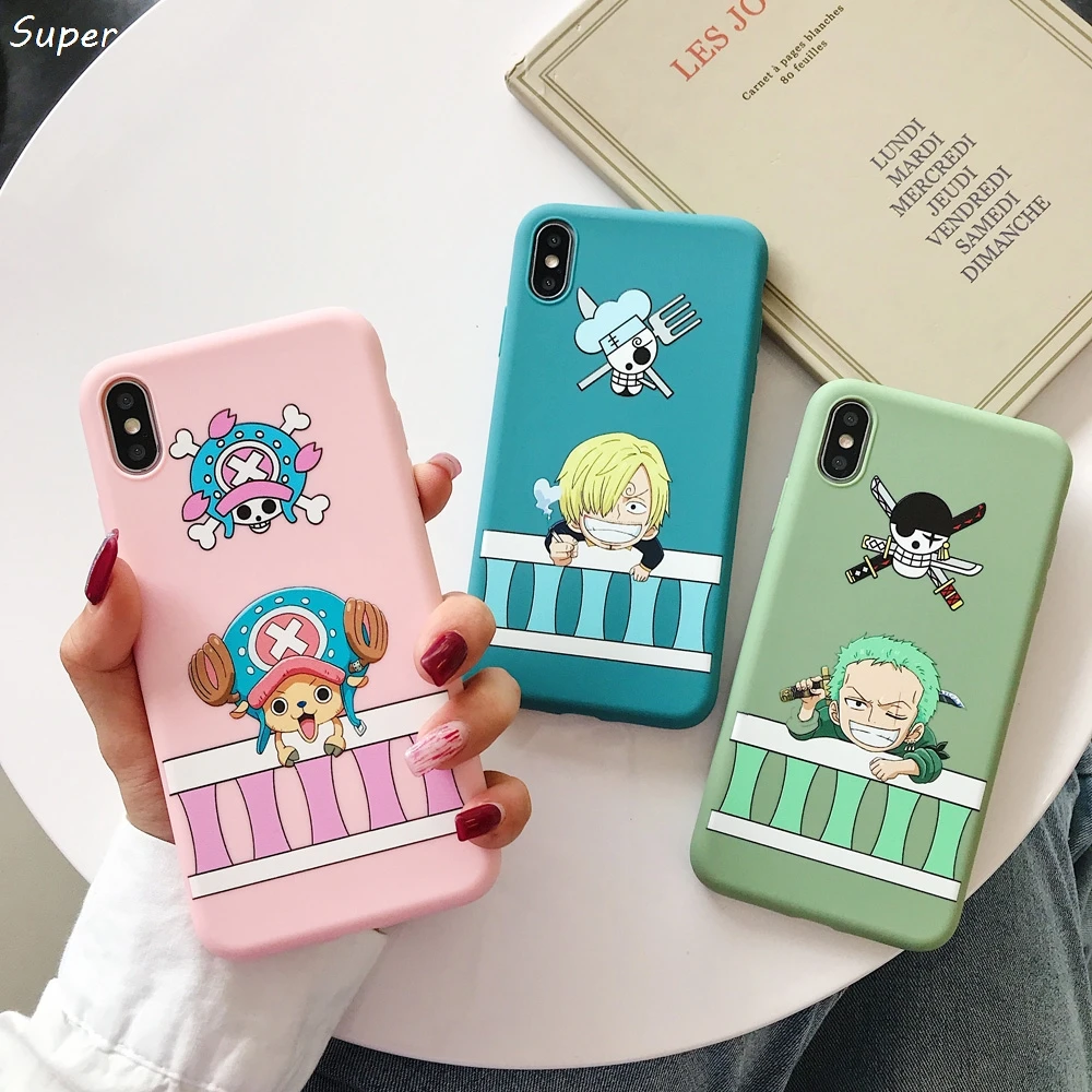 One piece Япония Аниме Луффи Tony Chopper ACE конфетный, TPU чехол для Apple iPhone 11 Pro 7 8 6 6S Plus X XS Max Xr мягкий чехол для телефона