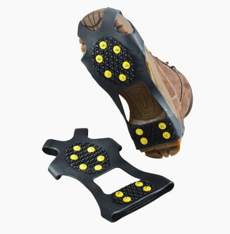 Горячая 1 пара s m l 10 шпильки противоскользящие для снежного альпинизма шипы для обуви грипы Шипы для обуви шипы