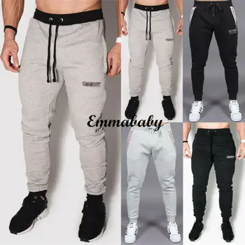 

New Fashion Men Sport Pants Gym Slim Fitness Bodybuilding Trousers Cool Game Training Running Joggers Outwear Casual Sweatpants