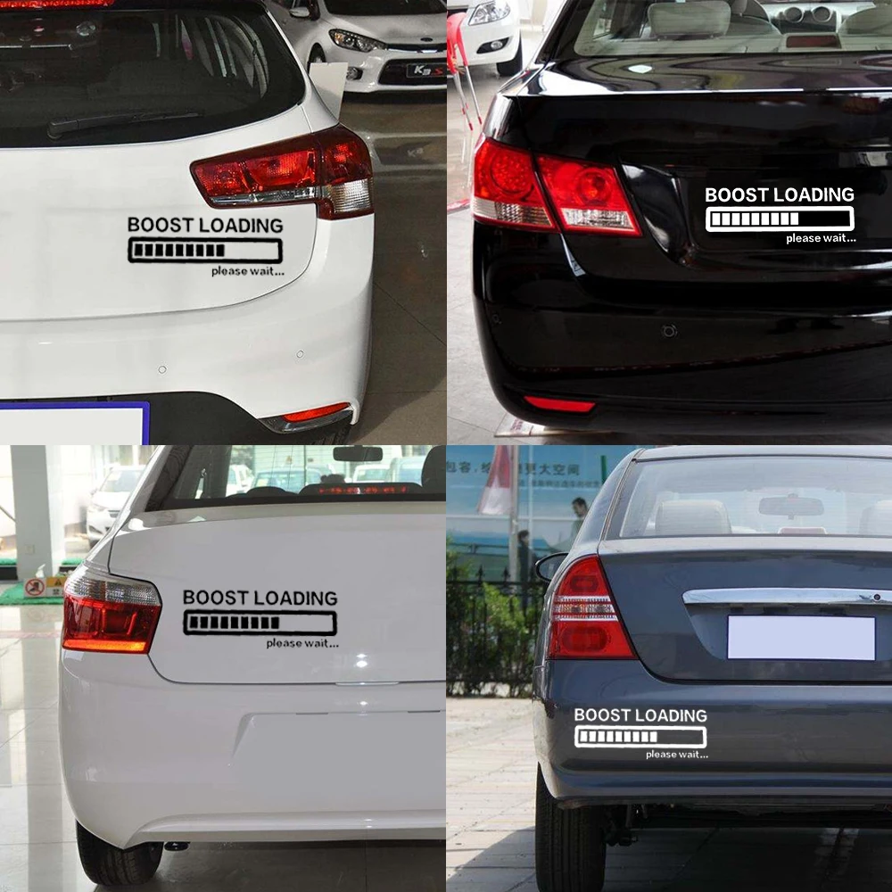 BOOST LOADING Please Wait...Funny Car Auto Sticker Decal For Turbo Diesel Hot